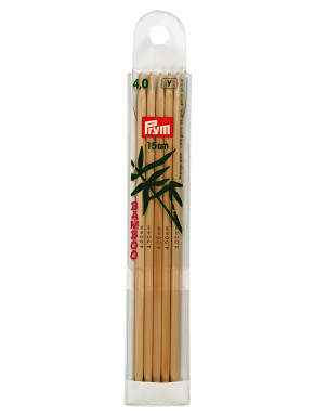 Bambus Strikkepinder 4mm 15cm