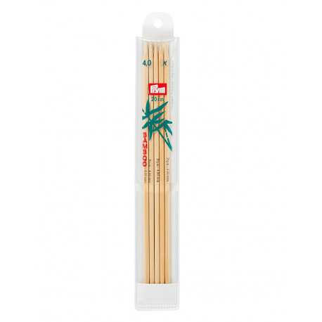 Bambus Strikkepinder 4mm 20cm