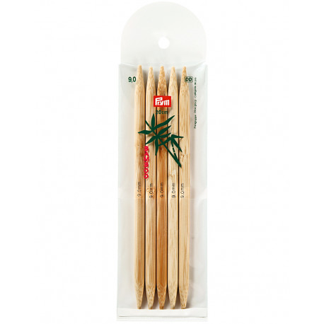 Bambus Strikkepinder 9mm 20cm
