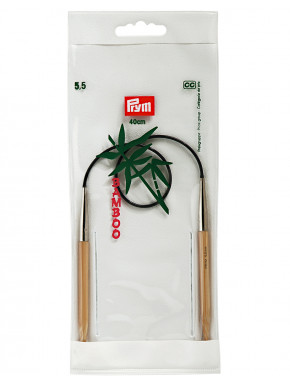 Bamboo Circular Knitting Needles 5,5mm 40cm