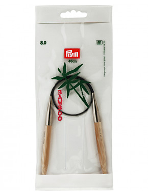 Bamboo Circular Knitting Needles 8mm 40cm