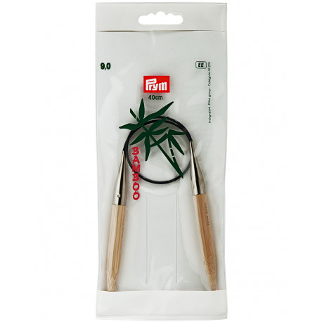 Bamboo Circular Knitting Needles 9mm 40cm