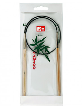 Bamboo Circular Knitting Needles 6mm 60cm