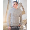 Men's Sweater With Aran