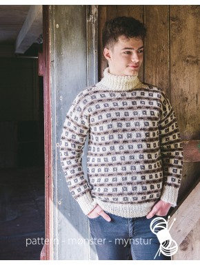 Patterned sweater for men