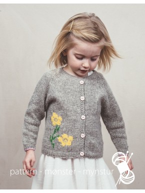 Cardigan with a flower